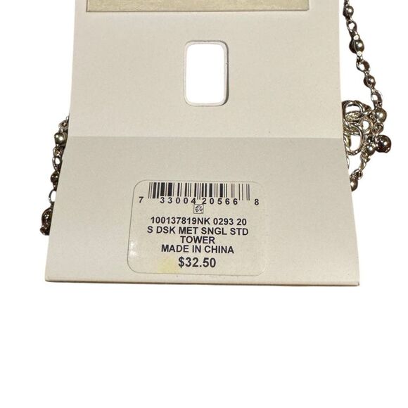 Style & Co Silver Necklace with Dainty Charms - Picture 4 of 5